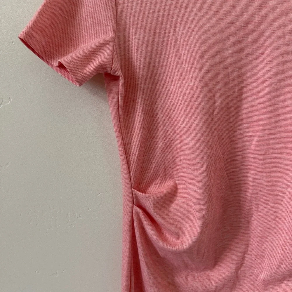 Pinkblush Soft Light Heathered Pink Contour Midi Dress - Picture 4 of 6
